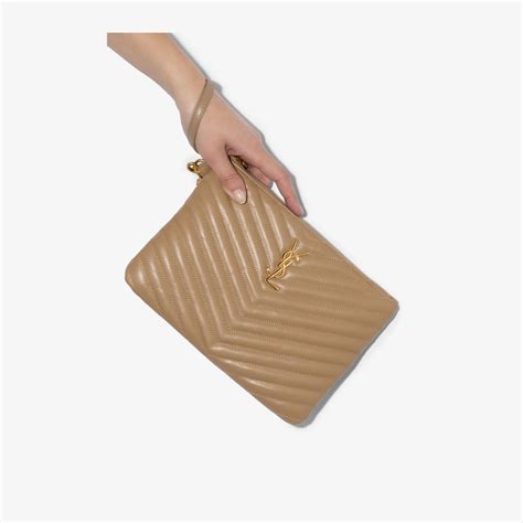 beige ysl clutch|YSL clutch purse at nordstrom.